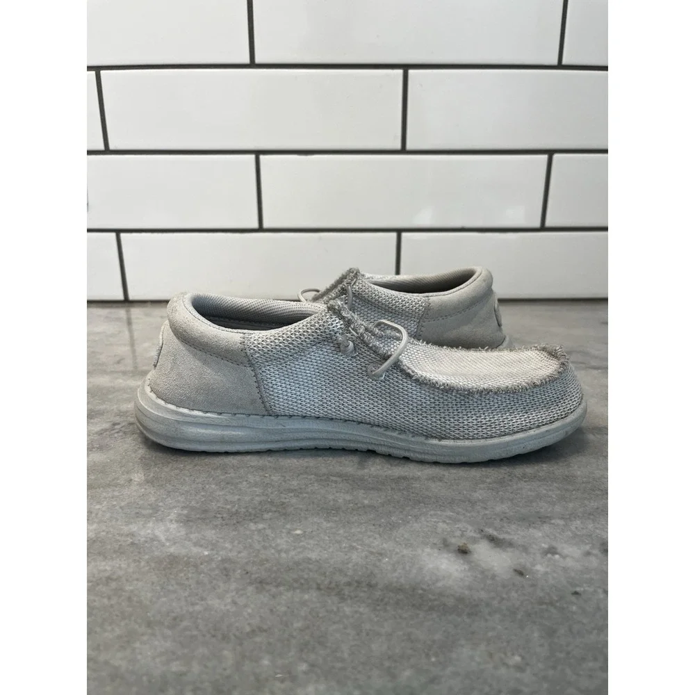 Hey‎ Dude Wally Youth Funk Mono YT4- Slip Ons, Light Gray